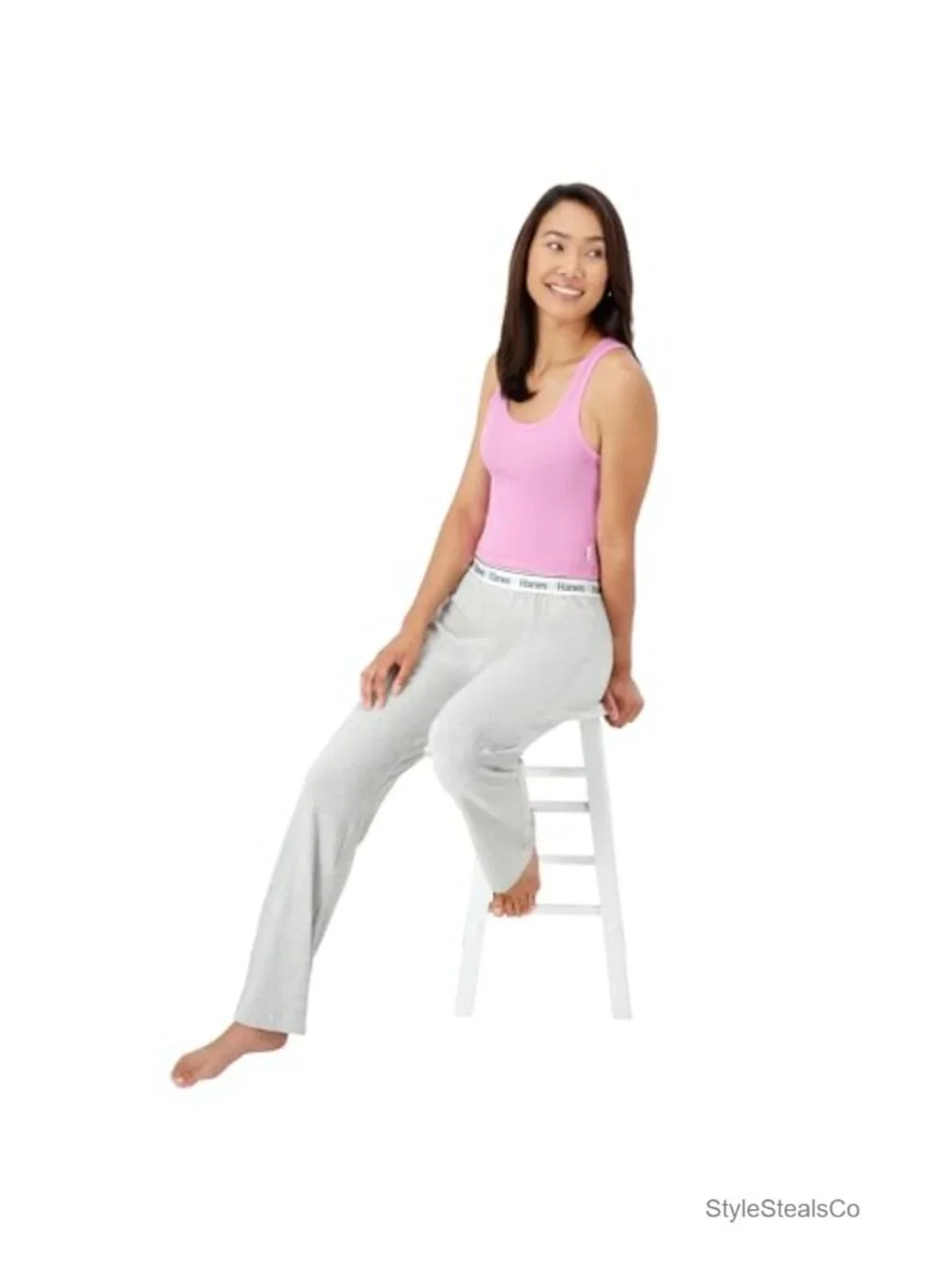 Women's Lounge Pajama Pants Comfy Stretch Cotton Blend Straight Leg Sleep Pants